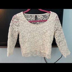 lace crop top
